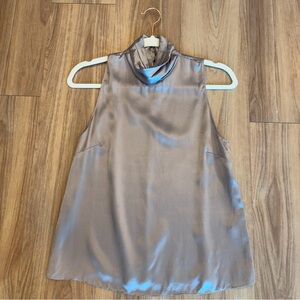 Amanda Uprichard Silk High Neck Blouse